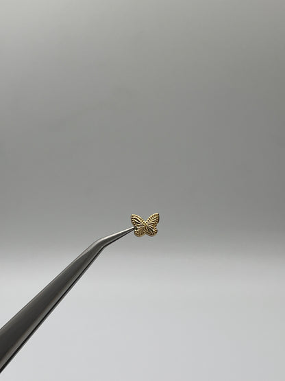 Herraje mariposa Oro amarillo 18k 0,21 Gr / 0,4 Cm