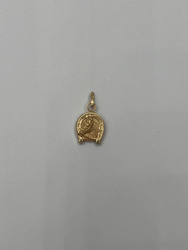 Dije caballo Oro amarillo 18k 0,53 Gr / 9 mm / 1,1 Cm