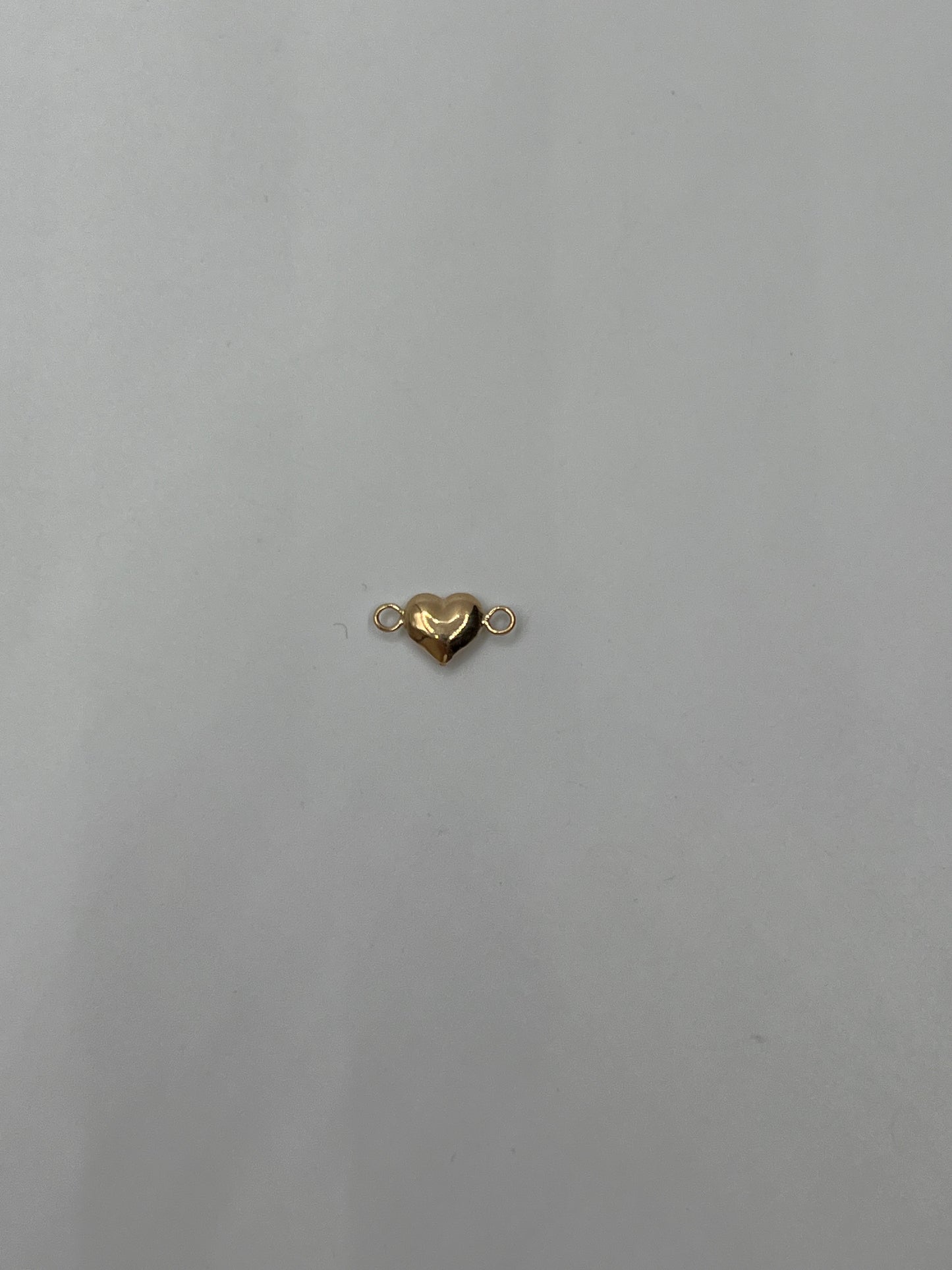 Herraje Corazon Liso Oro amarillo 18k 0,22 Gr / 0,7 Cm