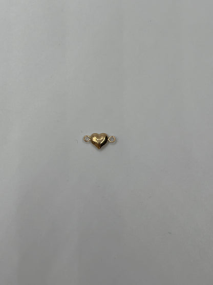 Herraje Corazon Liso Oro amarillo 18k 0,22 Gr / 0,7 Cm