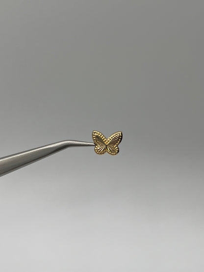 Herraje Mariposa Oro amarillo 18k 0,31 Gr / 0,8 Cm