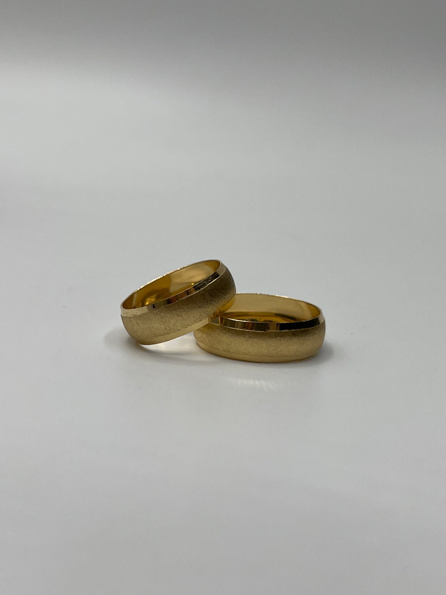 Set Argollas Matrimonio Linea Mate / 4,33 Gr / Talla 6 y 8 3/4 / 6.25mm ID: 1109