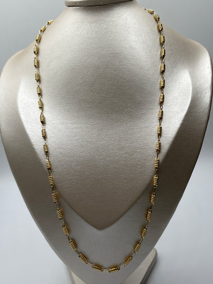 Cadena Rustica Oro amarillo 18k 6,82 Gr / 3,7 mm / 60 Cm