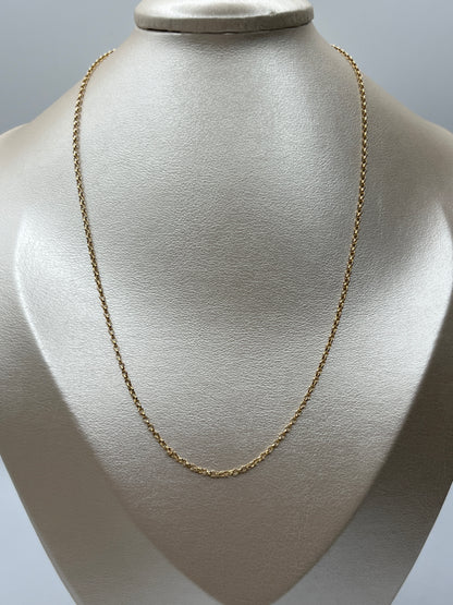 Cadena It Rolon Oro amarillo 18k +3 / 1,21 Gr / 1,80 mm / 45 Cm