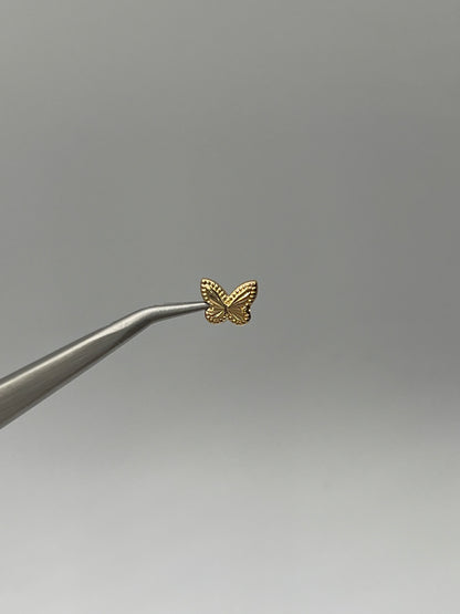 Herraje Mariposa Oro amarillo 18k 0,21 Gr / 0,7 Cm