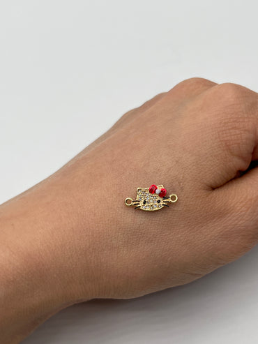 Herraje Hello Kitty Oro amarillo 18k 0,83 Gr / 0,8 Cm