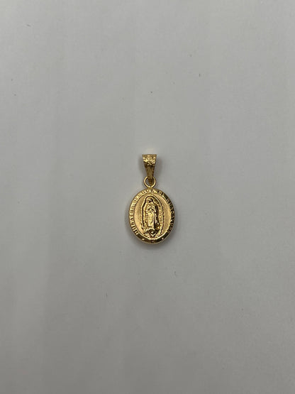 Dije Virgen Guadalupe Oro amarillo 18k 0,67 Gr / 10 mm / 1,4 Cm