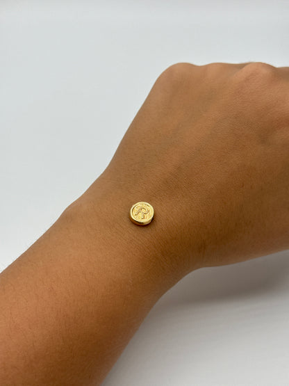 Herraje letra R Oro amarillo 18k 0,35 Gr / 1 Cm