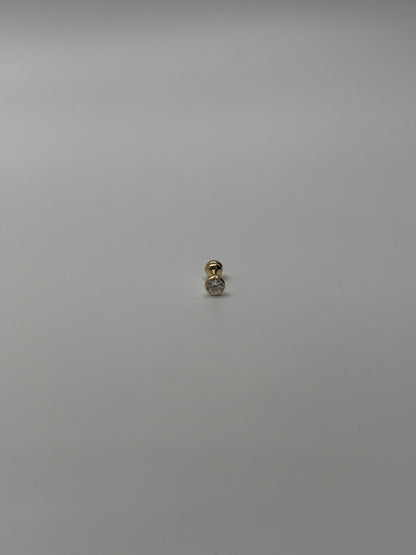 Piercing Oreja circon blanco / 0.24 Gr
