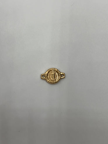 Herraje virgen Guadalupe Oro amarillo 18k 0,67 Gr / 0,9 Cm