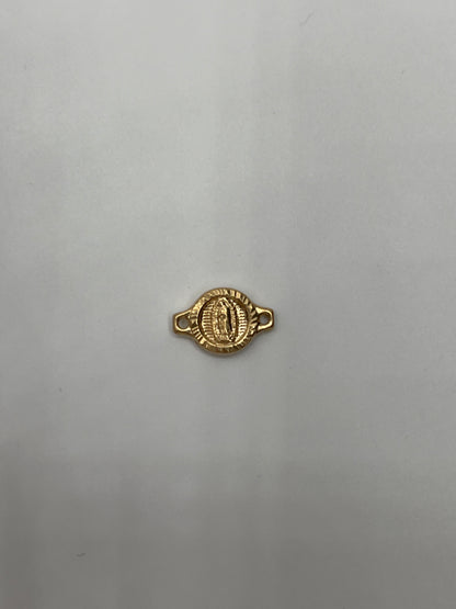 Herraje virgen Guadalupe Oro amarillo 18k 0,67 Gr / 0,9 Cm