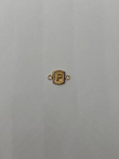 Herraje Letra R Oro amarillo 18k 0,29 Gr / 0,8 Cm