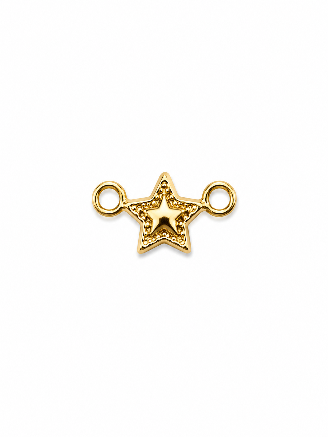 Herraje Estrella Oro amarillo 18k 0,17 Gr / 0,6 Cm