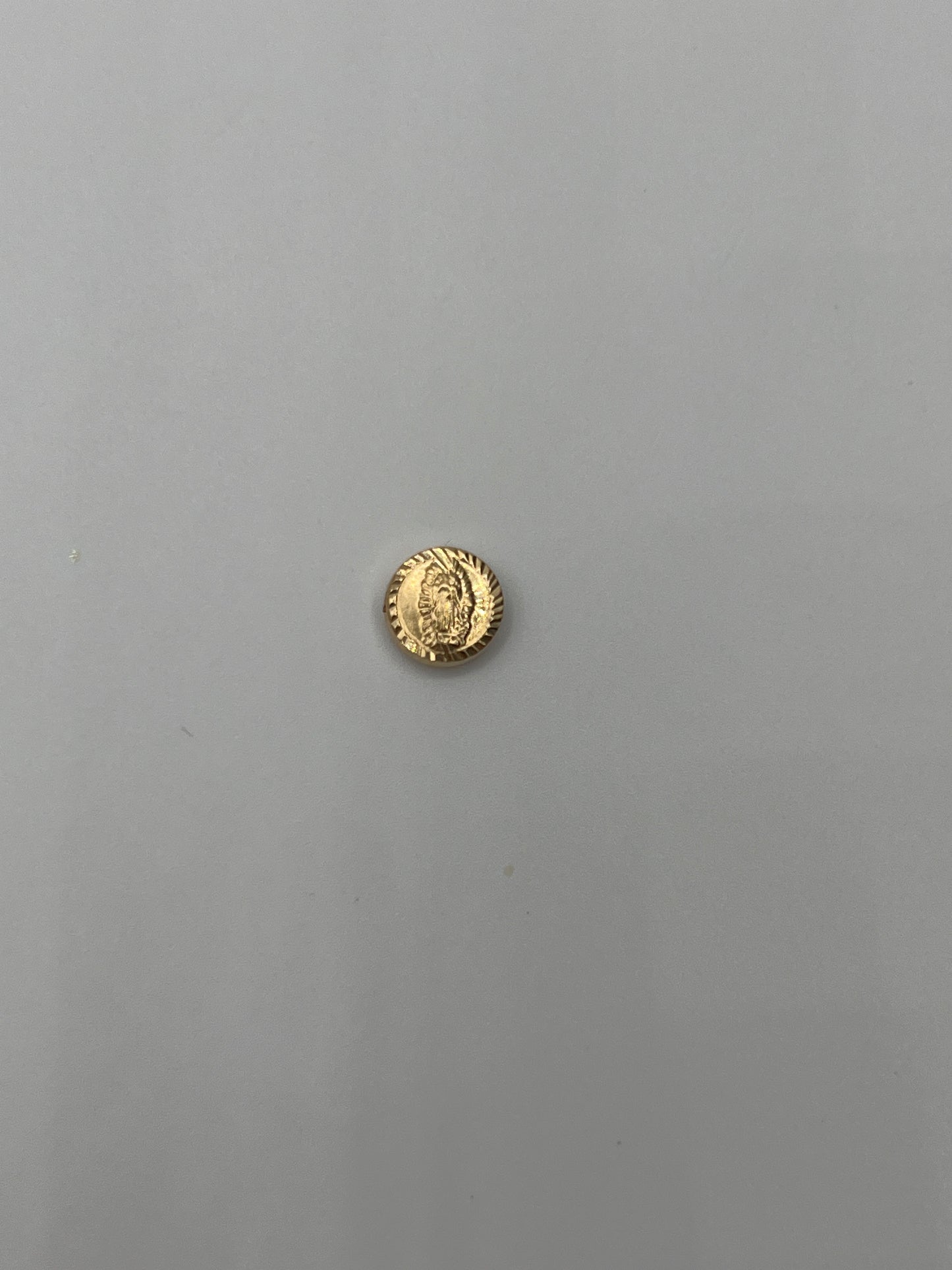 Herraje Virgen Guadalupe Oro amarillo 18k 0,34 Gr / 0,8 Cm