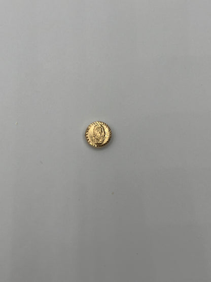 Herraje Virgen Guadalupe Oro amarillo 18k 0,34 Gr / 0,8 Cm