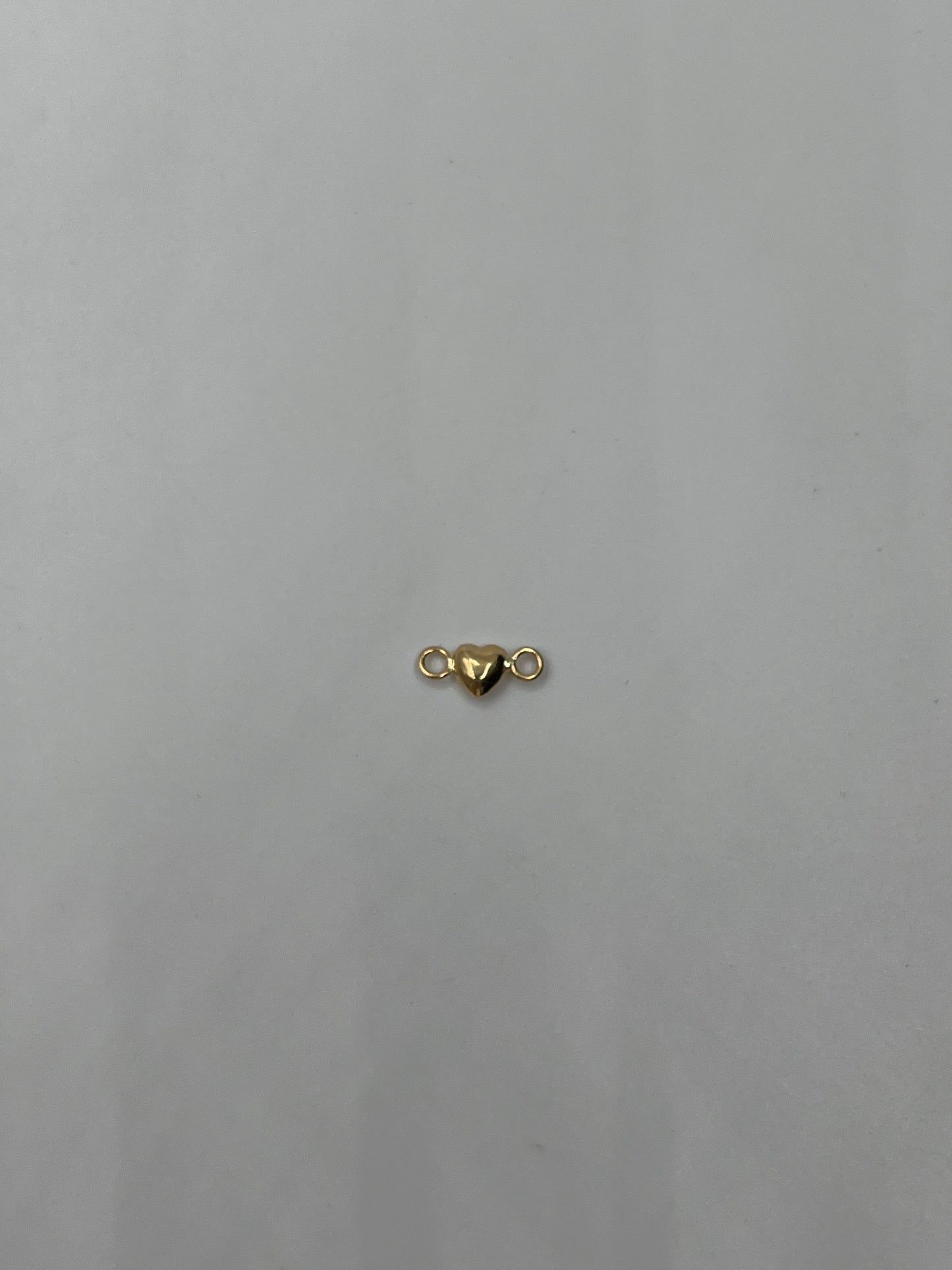 Herraje Corazon Liso Oro amarillo 18k 0,15 Gr / 0,5 Cm