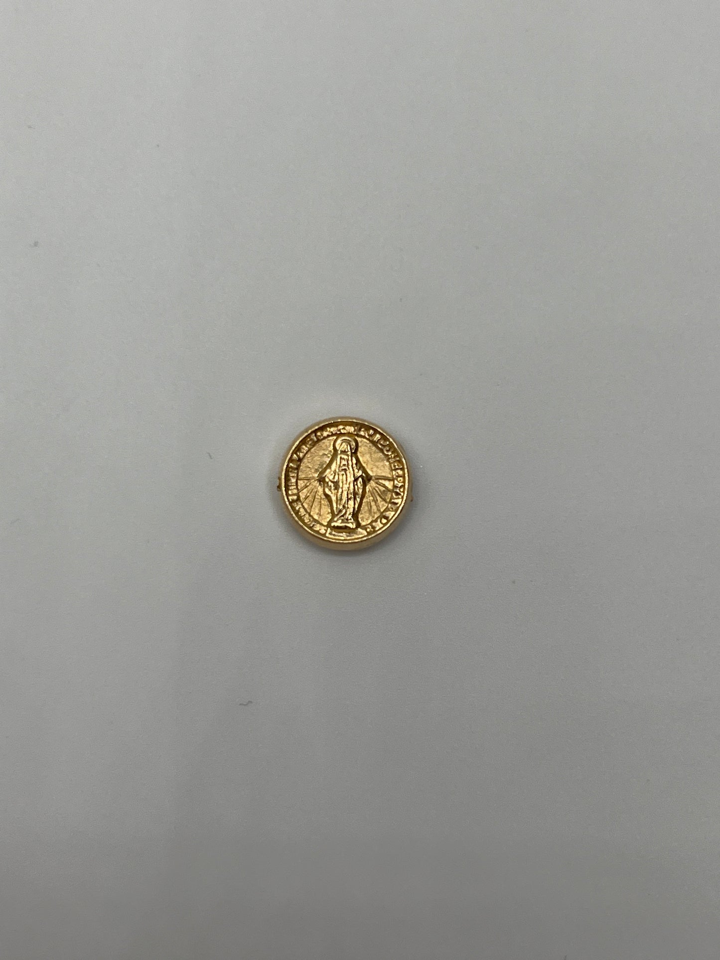 Herraje Virgen Milagrosa Oro amarillo 18k 0,73 Gr / 1,2 Cm