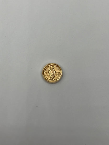 Herraje Virgen Milagrosa Oro amarillo 18k 0,73 Gr / 1,2 Cm
