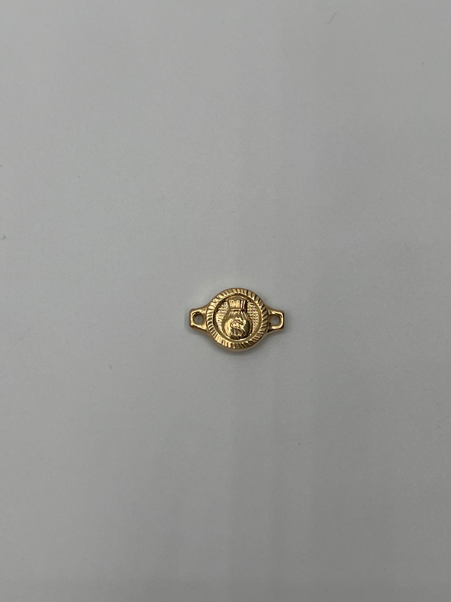 Herraje bolsa dinero Oro amarillo 18k 0,66 Gr / 0,9 Cm
