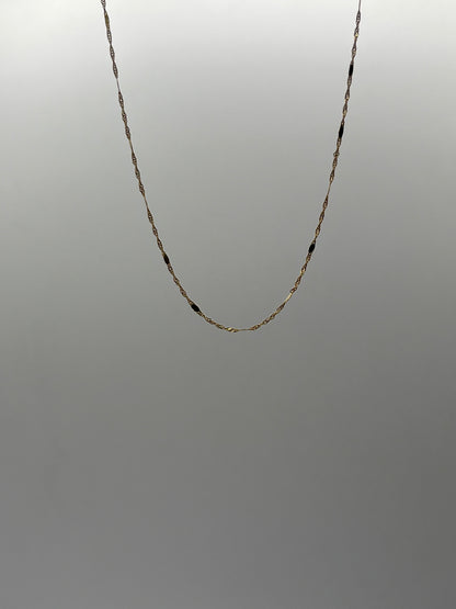 Cadena It Singapur Plana Oro amarillo 18k +3 / 1,42 Gr / 1,60 mm / 45 Cm