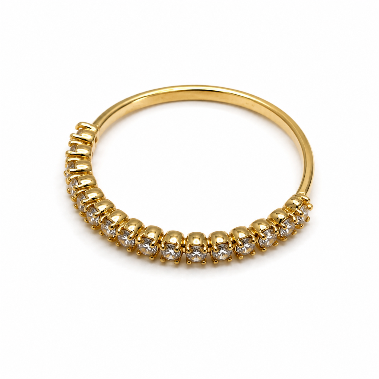 Anillo churumbela diamante Oro amarillo 18k / 1.70 GR / talla 8 1/4 (JOYA)