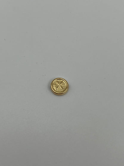 Herraje Letra X Oro amarillo 18k 0,43 Gr / 1 Cm