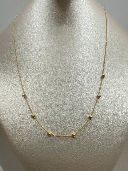 Cadena It Especial Franco Bola Oro amarillo 18k +4 / 0,70 Gr / 2,5 mm / 45 Cm