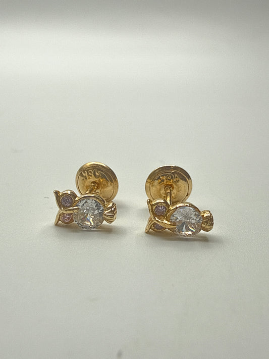 Topos Buho Oro amarillo 18k 1,09 Gr / 3,8 mm