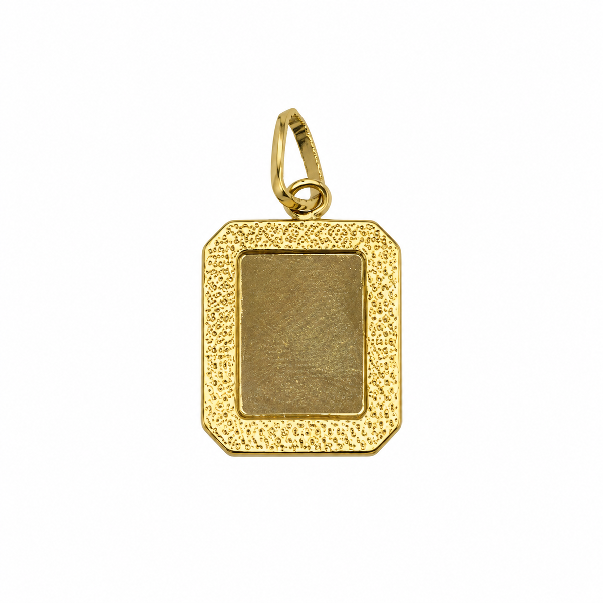Dije Placa Diamantada Oro amarillo 18k 1,62 Gr / 13,60 mm / 2 Cm