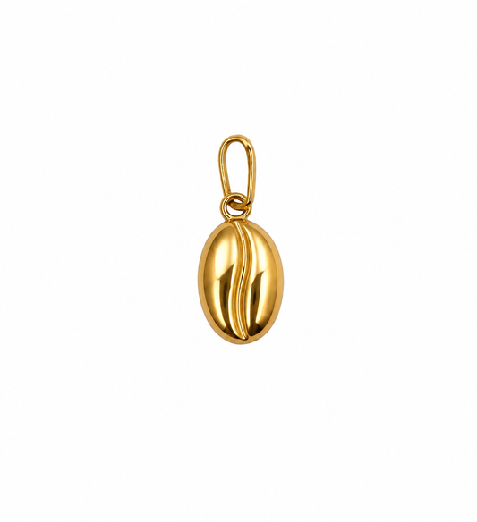 Dije Cafe Oro amarillo 18k 0,36 Gr / 7 mm / 1,3 Cm