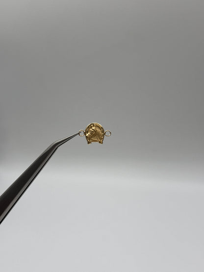 Herraje caballo Oro amarillo 18k 0,50 Gr / 0,9 Cm