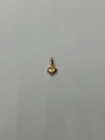 Dije Corazon Liso Oro amarillo 18k 0,25 Gr / 6,60 mm / 0,8 Cm