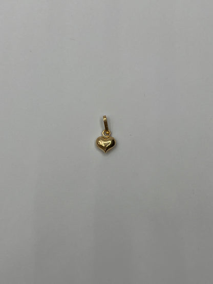 Dije Corazon Liso Oro amarillo 18k 0,25 Gr / 6,60 mm / 0,8 Cm