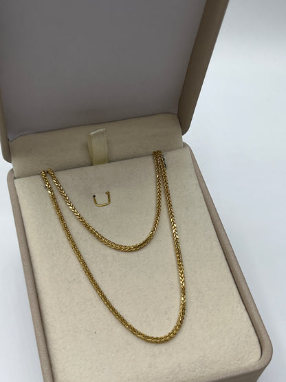 Cadena It Franco Oro amarillo 18k +2 / 4,70 Gr / 1,60 mm / 55 Cm