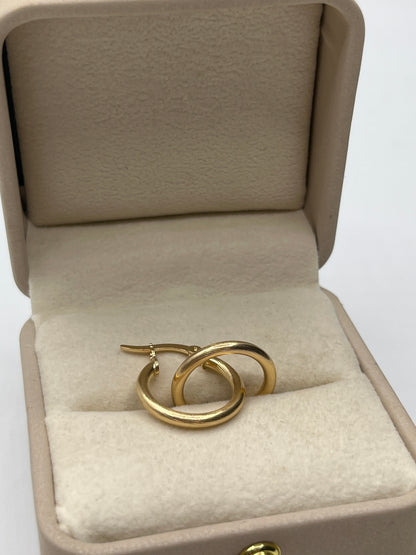 Candonga Lisa Rayada Oro amarillo 18k 1,97 Gr / 1,95 Cm