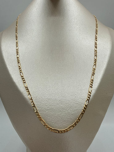 Cadena It Figaro Oro amarillo 18k 4,91 Gr / 3 mm / 60 Cm