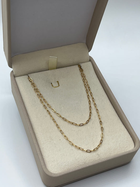 Cadena It Aro seguido Oro amarillo 18k +3 / 1,42 Gr / 2 mm / 45 Cm