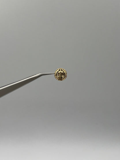 Herraje San Benito Oro amarillo 18k 0,37 Gr / 1 Cm