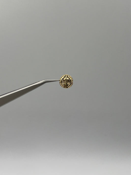 Herraje San Benito Oro amarillo 18k 0,37 Gr / 1 Cm