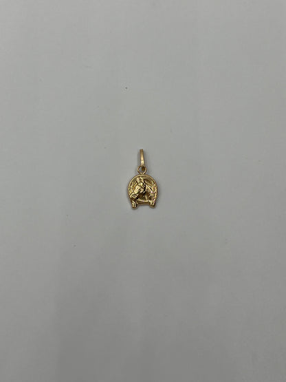 Dije Caballo Oro amarillo 18k 0,58 Gr / 9 mm / 1,1 Cm