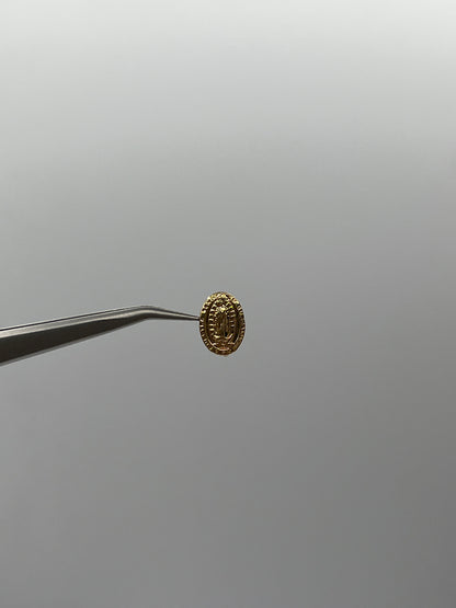 Herraje Virgen Guadalupe Oro amarillo 18k 0,39 Gr / 0,85 Cm