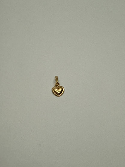 Dije corazon Oro amarillo 18k 0,36 Gr / 8,10 mm / 1 Cm