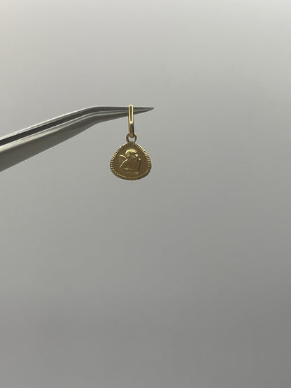 Dije Angel de la Guarda Oro amarillo 18k 0,85 Gr / 8,9 mm / 0,84 Cm