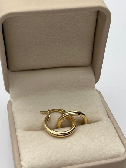 Candonga Entorchada Oro amarillo 18k 1,77 Gr / 2 Cm