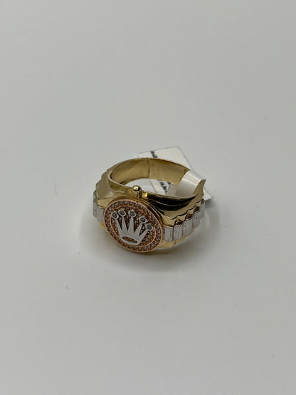 Anillo RX Oro amarillo 18k / Talla 9 1/2 / 7,21 Gr / 16,80 mm
