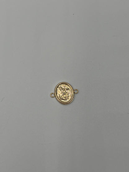 Herraje Arcangel San Miguel Oro amarillo 18k 0,51 Gr / 1,2 Cm