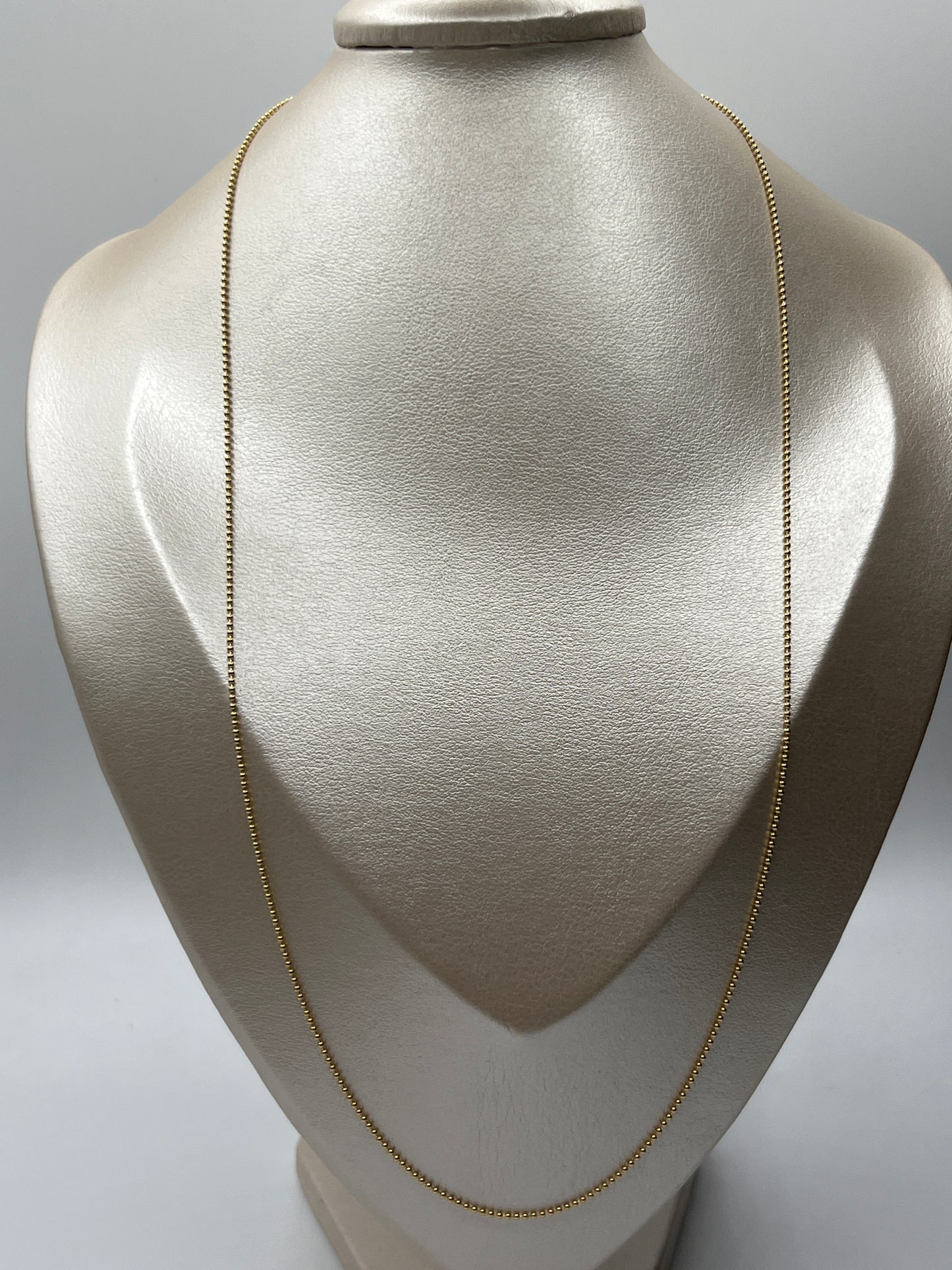 Cadena Militar Oro amarillo 18k +2 / 3,84 Gr / 1,20 mm / 60 Cm