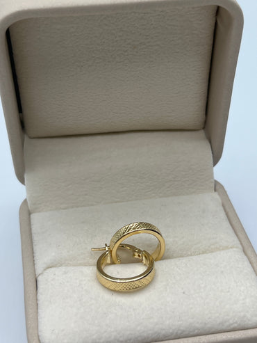 Candonga Lisa Oro amarillo 18k 1,51 Gr / 1,4 Cm