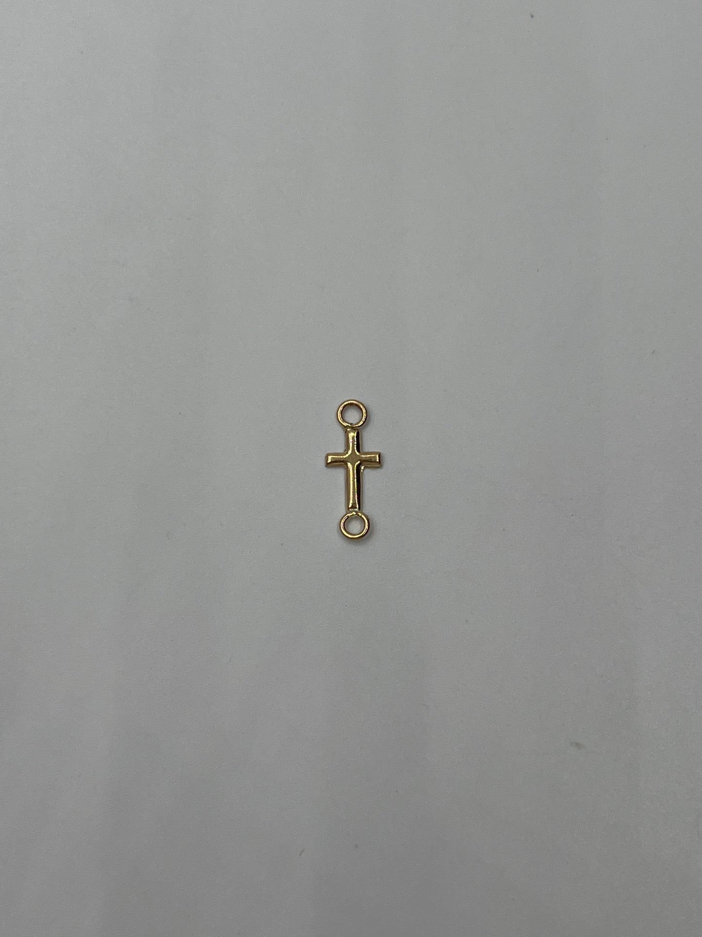 Herraje Cruz Lisa Oro amarillo 18k 0,17 Gr / 0,9 Cm