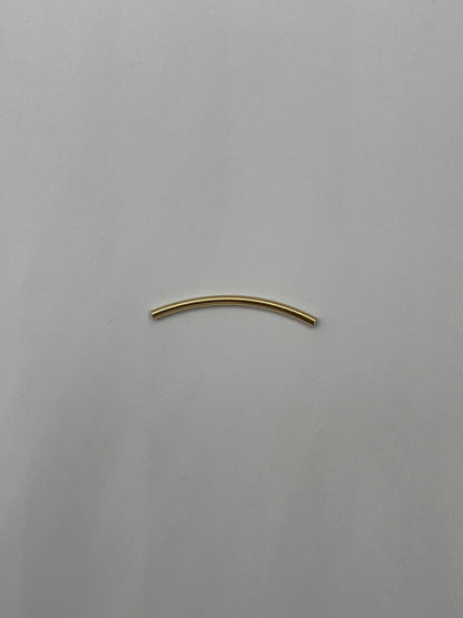 Herraje Tubo Liso Oro amarillo 18k 0,26 Gr / 3,3 Cm